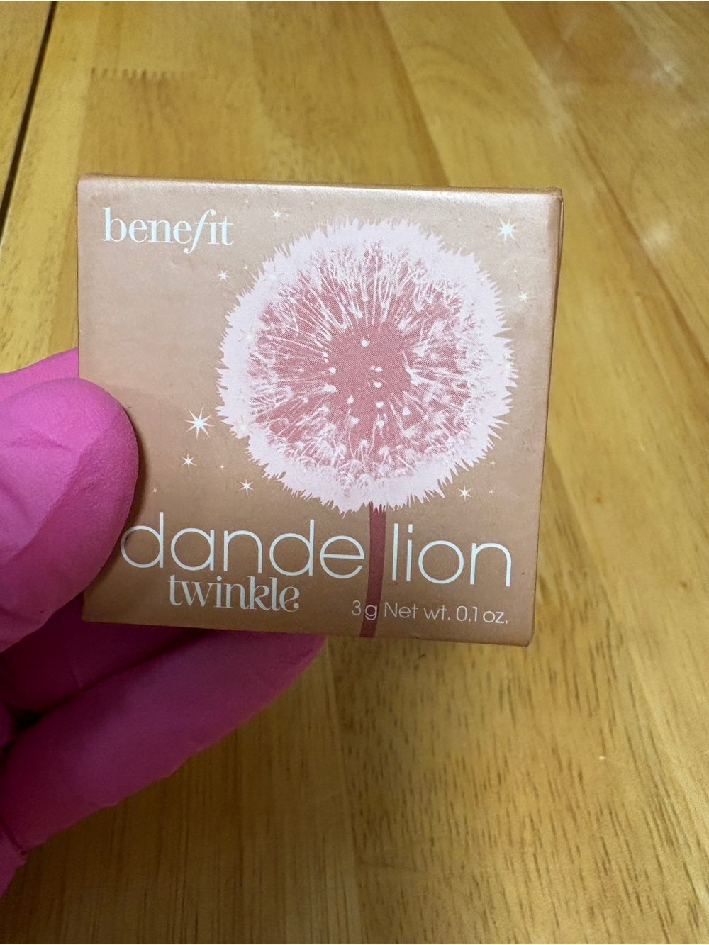 Benefit DANDELION TWINKLE Soft Nude Pink Highlighter 0.1oz Full Size BNIB, NEW - Picture 3 of 12